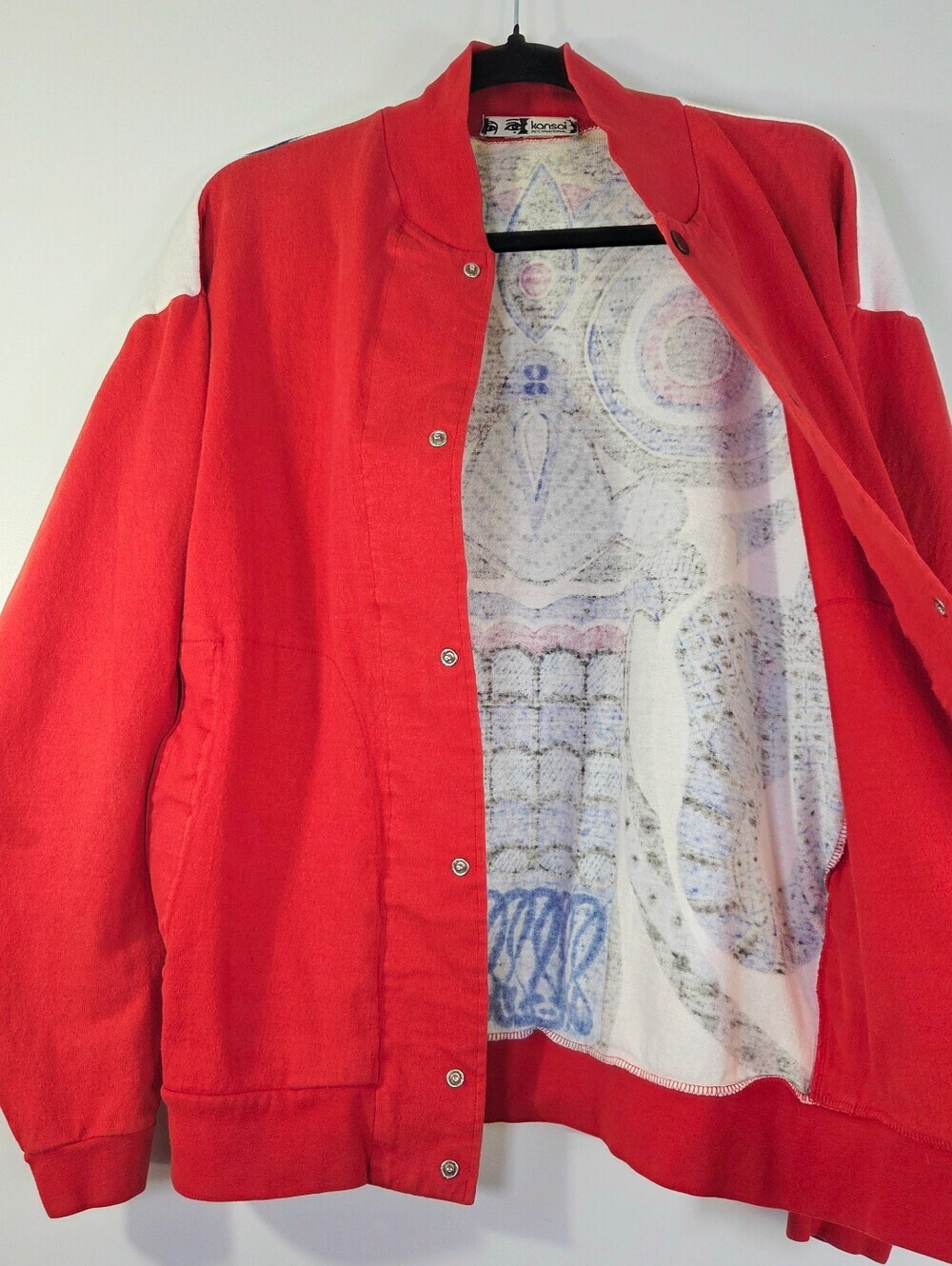 VINTAGE KANSAI INTERNATIONAL YAMAMOTO SNAP FRONT SWEATER JACKET. - Picture 4 of 6